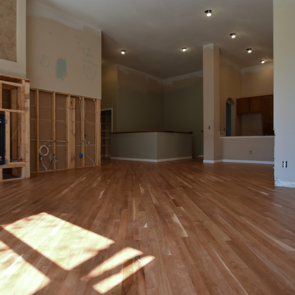 American Cherry Floor Stained Natural with Waterbased Finish