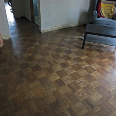 Red Oak Parquet - Jacobean Stain