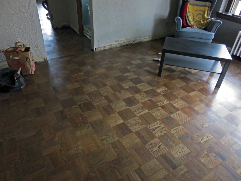 Red Oak Parquet - Jacobean Stain