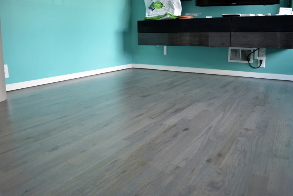 Bona Gray Stain on Red Oak