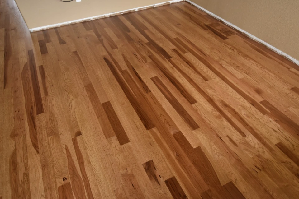 Early American Stain on Hickory Floor