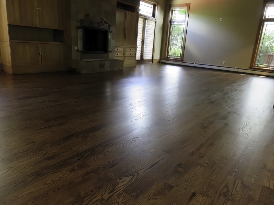 Ash Floors stained Chestnut in Greenwood Village, CO