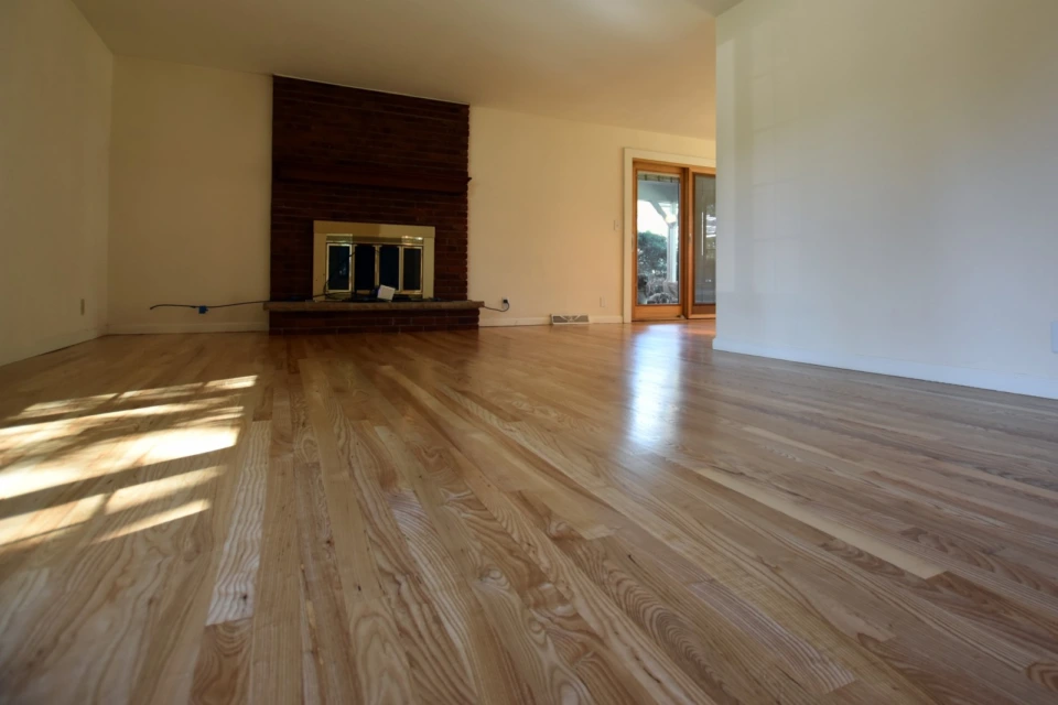 Ash Hardwood Floors with natural stain