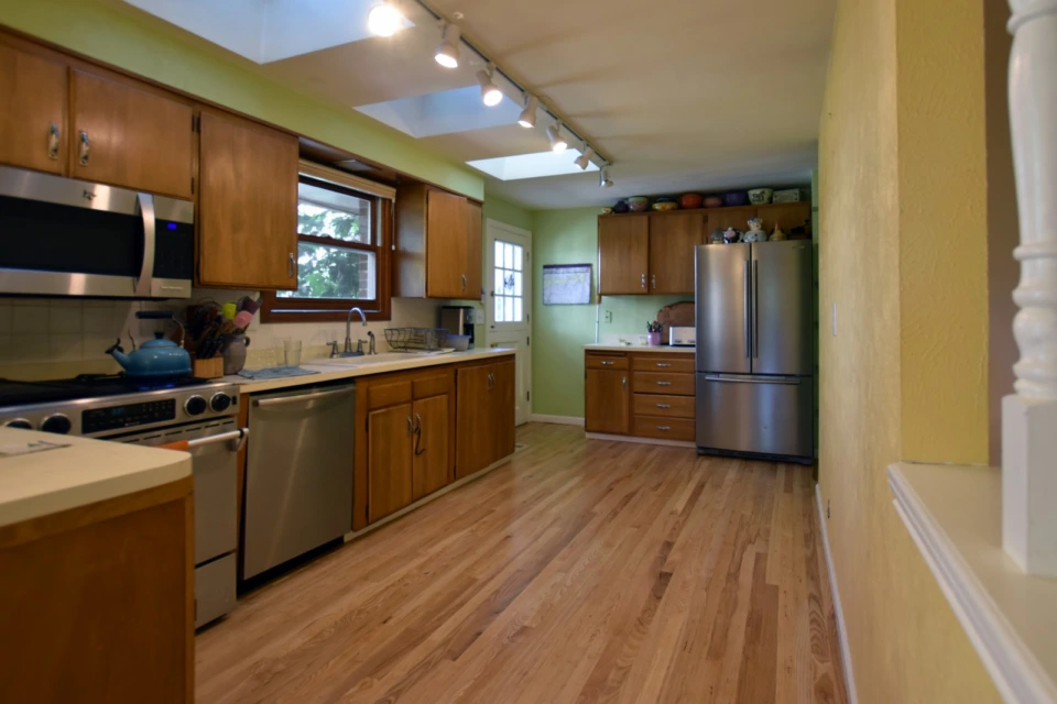 Ash Hardwood Floors with natural stain