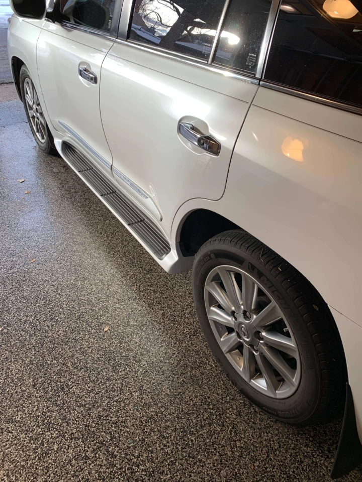 Beige Garage Epoxy Flooring