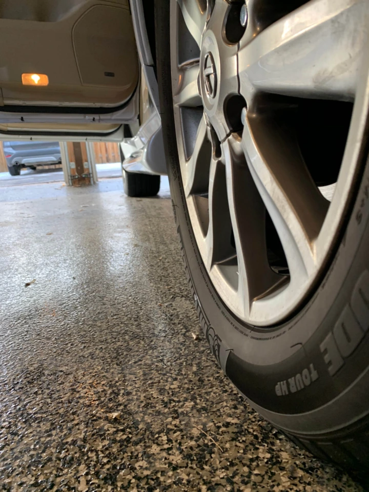 Beige Garage Epoxy Flooring