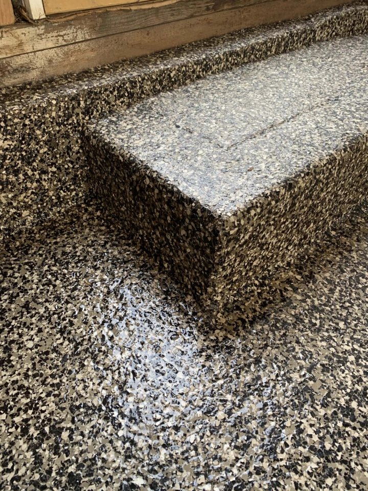 Beige Garage Epoxy Flooring