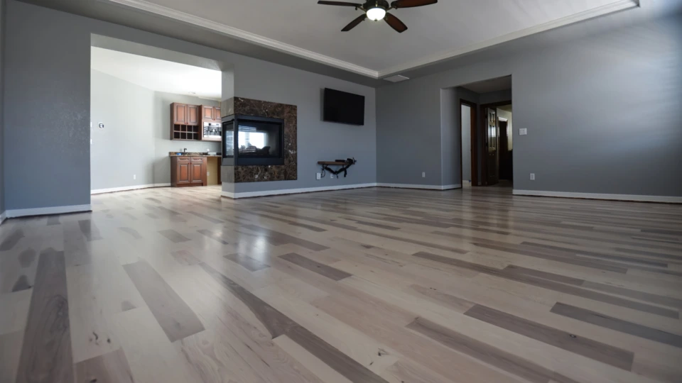 Hickory stained white