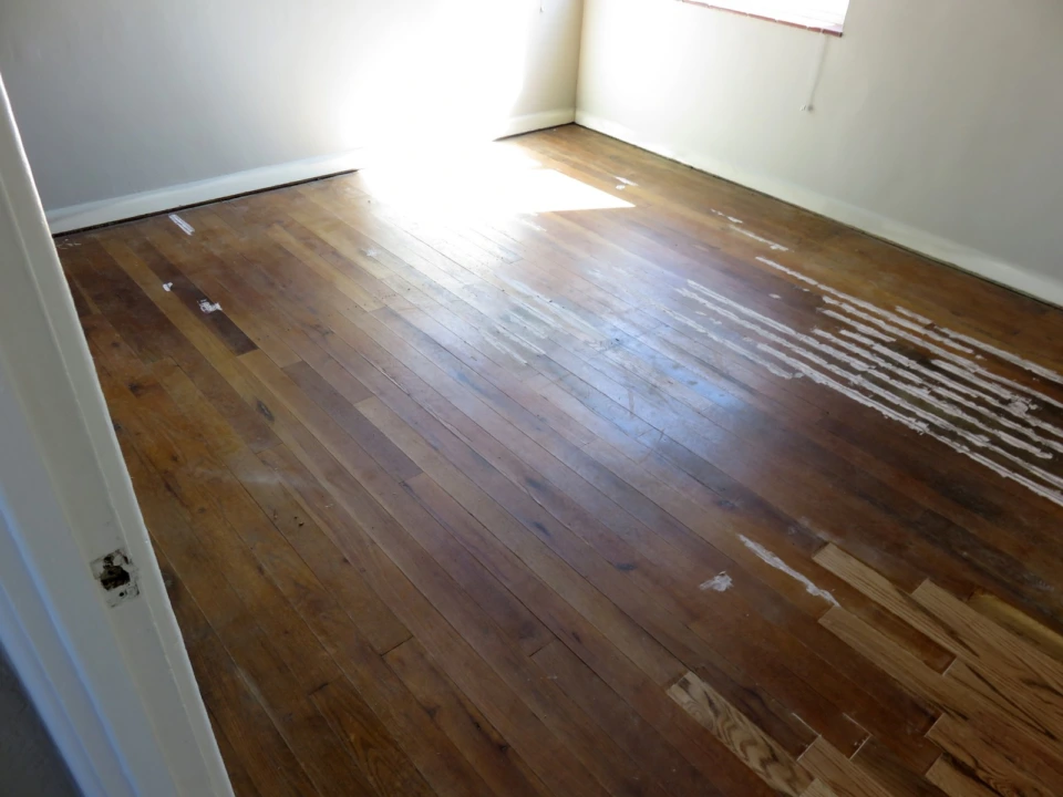 Red & White Oaks Stained Natural - Before
