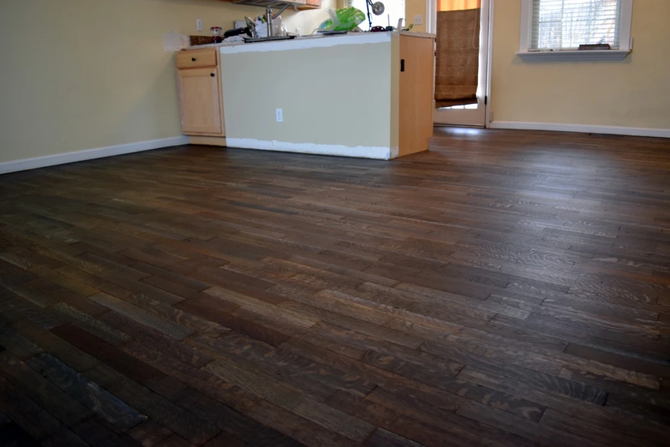 Rubio Monocoat Fumed Floor. Denver, CO. Daytime.