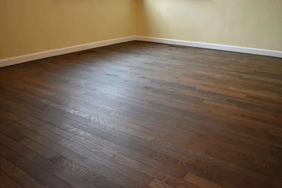 Rubio Monocoat Fumed Floor. Denver, CO. Bedroom.